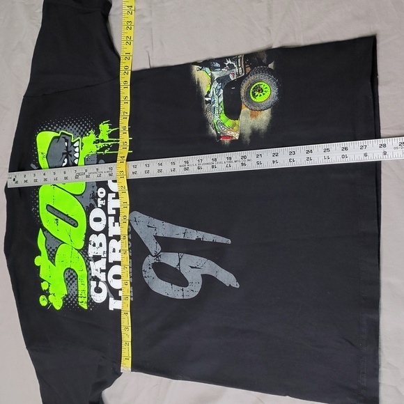 HOONIGAN BJ Baldwin Racing Shirt Size Medium Cabo to Loreto Front Back Big Tee - Picture 7 of 10